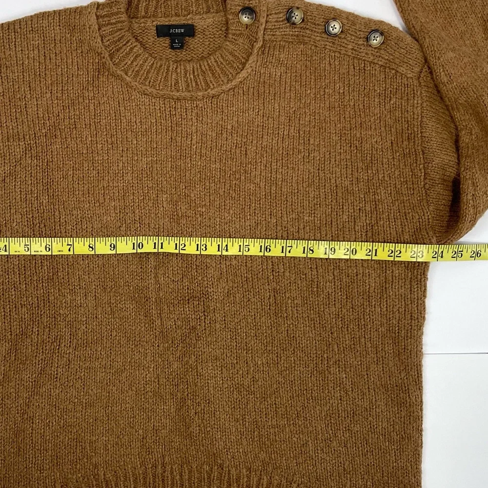 J. Crew Classic Brown Crew Neck Sweater. L